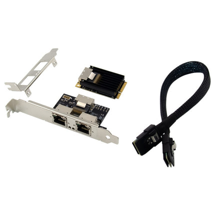 ST7242 Mini PCIE Dual RJ45 Gigabit Ethernet Networking Interface card NHI350AM2-garmade.com