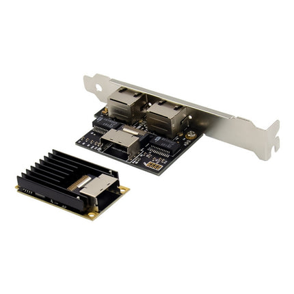 ST7242 Mini PCIE Dual RJ45 Gigabit Ethernet Networking Interface card NHI350AM2-garmade.com