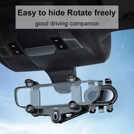 H03 Car Rearview Mirror Mobile Phone Holder 360 Rotation Foldable-garmade.com