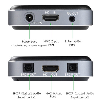 AYSA-11V21 8K/60Hz YbCr420 HDR10 Output 7.1 HDMI8K Audio Separator 2.1 Audio separator-garmade.com