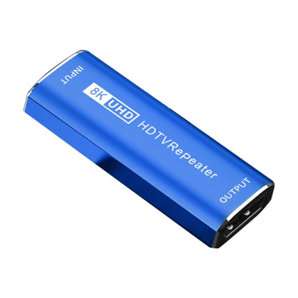 JUNSUNMAY 8K 30m HDMI Adapter Signal Amplifier HDMI Repeater Extender(Blue)-garmade.com