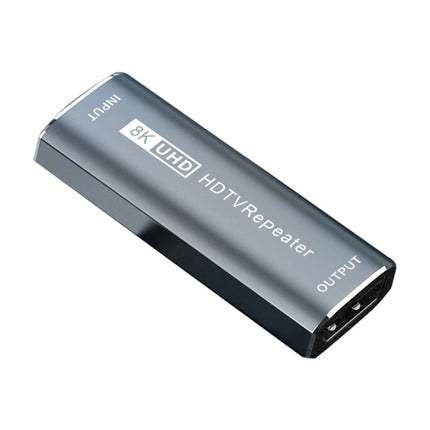 JUNSUNMAY 8K 30m HDMI Adapter Signal Amplifier HDMI Repeater Extender(Grey)-garmade.com