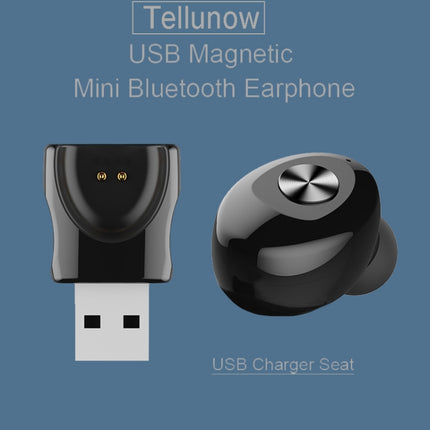 XG-U12 TWS Bluetooth 5.0 Single Ear Stereo Wireless Bluetooth Headset(Black)-garmade.com