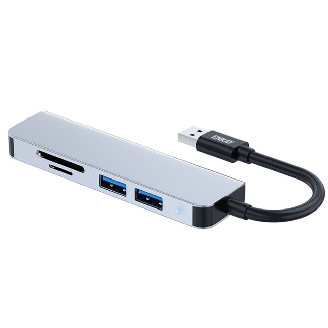 ENKAY Hat-Prince 5 in 1 Docking Station Adapter HUB SD/TF Card Reader, Interface:USB 3.0-garmade.com
