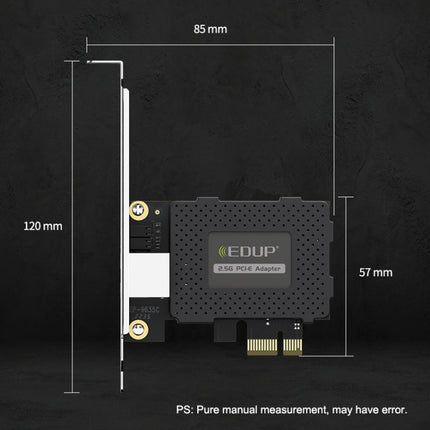 EDUP EP-9635C 2.5Gbps Gigabit Game Wired Network Card 2500M High Speed Internet Port Expansion Desktop PC Adaptive Ethernet Network Adapter-garmade.com