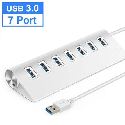 7301 7 Port USB 3.0 HUB 5Gbps High Speed Power Adapter-garmade.com