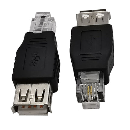 JUNSUNMAY USB Femal to Male RJ11 6P2C Adapter Converter-garmade.com