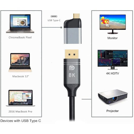 USB Type C to DP Display Port Converter 4K 60hz for Tablet Phone Laptop-garmade.com