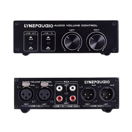 2 In and 2 Out Switcher Volume Controller, RCA signal switches to XLR balanced signal and no need for power supply. It provides RCA and XLR interfaces, independent L/R channel volume adjustment, which is suitable for devices with volume adjustment need-garmade.com