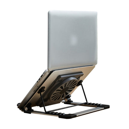 P3 Adjustable Aluminum Foldable Portable Laptop Notebook Fan Stand Bracket-garmade.com
