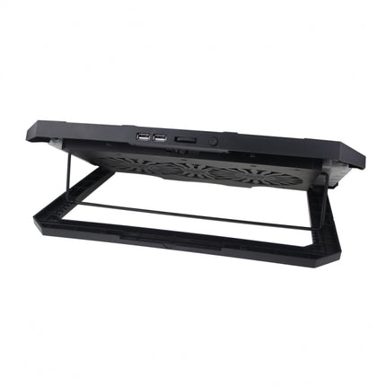 S900 Dual USB Ports Adjustable Height RGB Laptop Cooling Pad Stand-garmade.com
