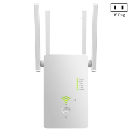U6 5Ghz Wireless WiFi Repeater 1200Mbps Router Wifi Booster 2.4G Long Range Extender(EU Plug)-garmade.com