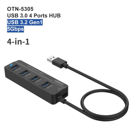 Onten 5305 4 in 1 USB3.0 4-Ports HUB Docking Station-garmade.com