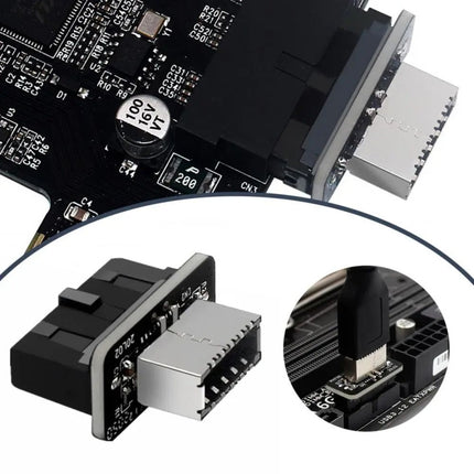 Motherboard USB3.0 19P/20P to TYPE-E Adapter-garmade.com