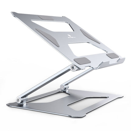 Boneruy P18 Ergonomic Desk Aluminum Holder for 14-17.3 Inch Laptops(Silver)-garmade.com