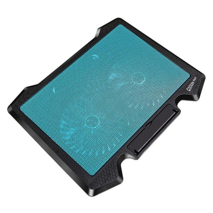 S200 Dual Silent Cooling Fan Portable Slim Notebook Cooling Pad for Laptop(Black)-garmade.com