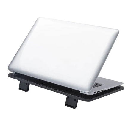 N128 Work Game Dual Fan Laptop Cooling Pad Heat Dissipation Holder with LED Light-garmade.com