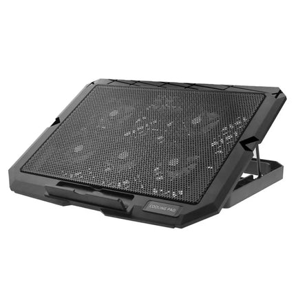 X5 Game Work Mute 5-Fan 7-Gear Adjustable Height Laptop Cooling Stand(Red)-garmade.com