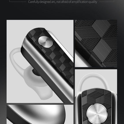Fineblue HF68 Bluetooth Mini Earphone Business Wireless Earbud Stereo Music Hands-free Calling Earphone Large Battery Capacity Black-garmade.com