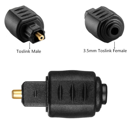 JUNSUNMAY Optical 3.5mm Female Mini Jack Plug to Digital Toslink Male Audio Adapter Connector-garmade.com