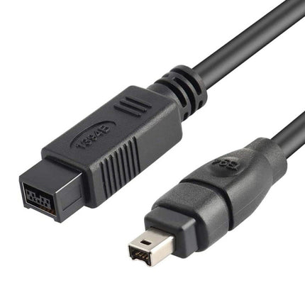 JUNSUNMAY FireWire High Speed Premium DV 800 9 Pin Male To FireWire 400 4 Pin Male IEEE 1394 Cable, Length:3m-garmade.com