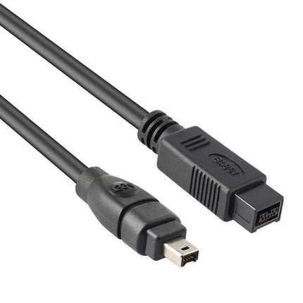 JUNSUNMAY FireWire High Speed Premium DV 800 9 Pin Male To FireWire 400 4 Pin Male IEEE 1394 Cable, Length:3m-garmade.com