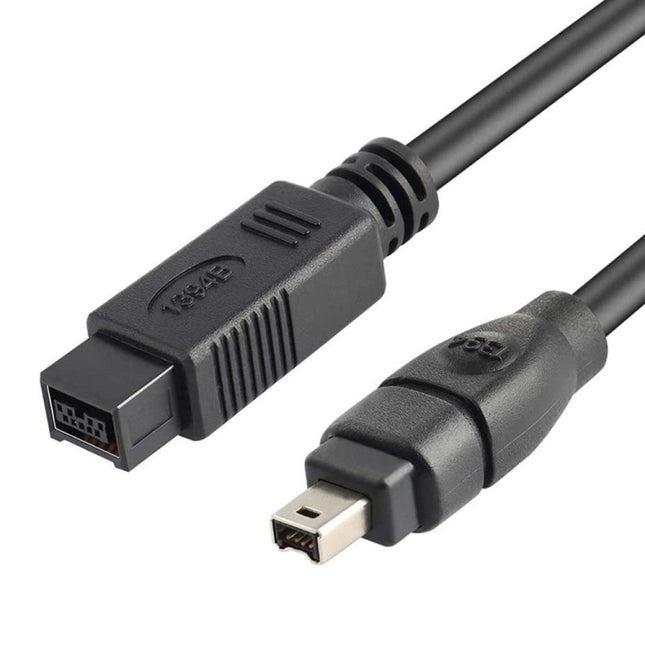 JUNSUNMAY FireWire High Speed Premium DV 800 9 Pin Male To FireWire 400 4 Pin Male IEEE 1394 Cable, Length:4.5m-garmade.com