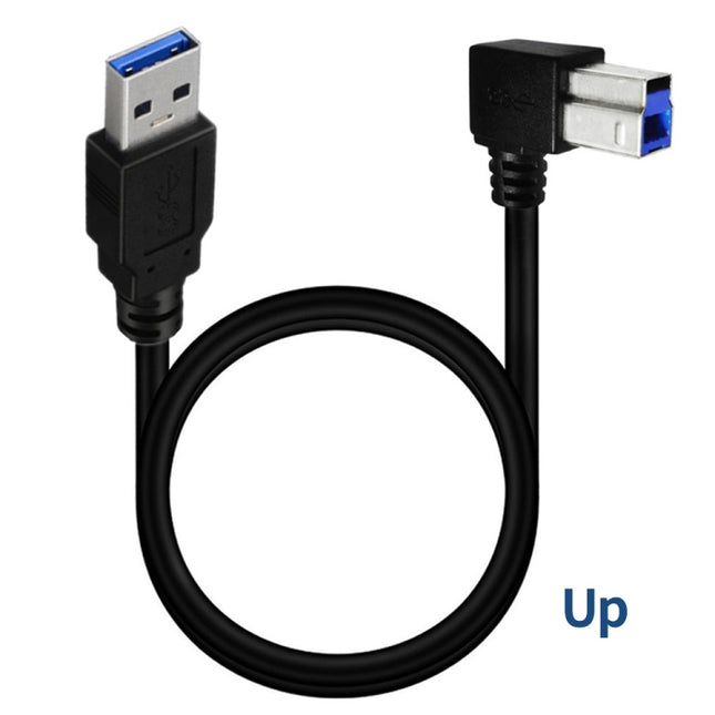 JUNSUNMAY USB 3.0 A Male to USB 3.0 B Male Adapter Cable Cord 1.6ft/0.5M for Docking Station, External Hard Drivers, Scanner, Printer and More(Up)-garmade.com