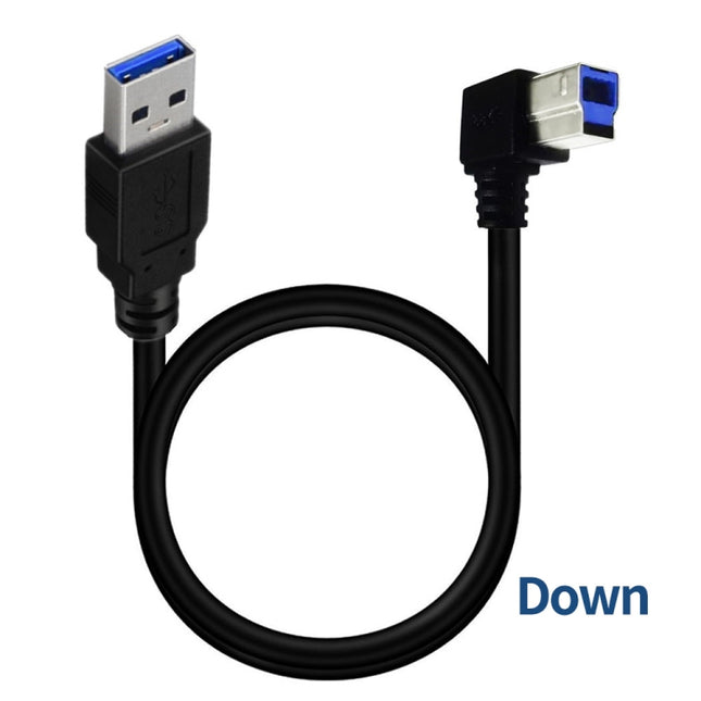 JUNSUNMAY USB 3.0 A Male to USB 3.0 B Male Adapter Cable Cord 1.6ft/0.5M for Docking Station, External Hard Drivers, Scanner, Printer and More(Down)-garmade.com