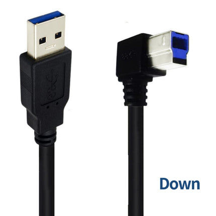 JUNSUNMAY USB 3.0 A Male to USB 3.0 B Male Adapter Cable Cord 1.6ft/0.5M for Docking Station, External Hard Drivers, Scanner, Printer and More(Down)-garmade.com