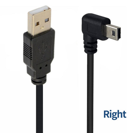 JUNSUNMAY 5 Feet USB A 2.0 to Mini B 5 Pin Charger Cable Cord, Length: 1.5m(Right)-garmade.com