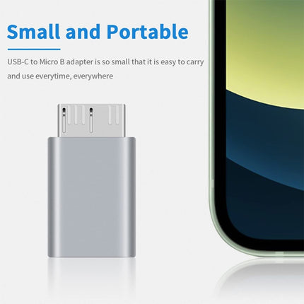 1 PCS JUNSUNMAY USB-C / Type-C Female to Male USB 3.0 Micro B Adapter Converter-garmade.com