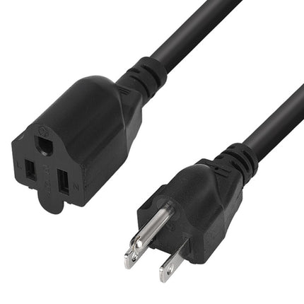 JUNSUNMAY US 1.6FT NEMA 5-15P 1 to 2 Way Outlet NEMA 5-15R SJT 16AWG 3 Prong Power Cable Wire Extender-garmade.com