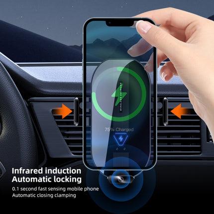 A9 Car 15W Fast Charging Magnetic Auto Sensitive QI Wireless Charger-garmade.com