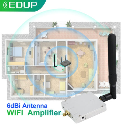 EDUP EP-AB015 4W 2.4GHz/5.8GHz Dual Band Wireless Signal Booster WiFi Amplifier-garmade.com
