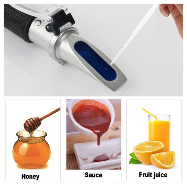 RZ117 Optical Brix Meter Handheld High Concentration Brix Meter Honey Sugar Meter 0-90 Range-garmade.com