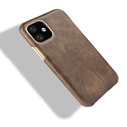 Shockproof Litchi Texture PC + PU Case For Apple iPhone 11 Pro(Brown)-garmade.com