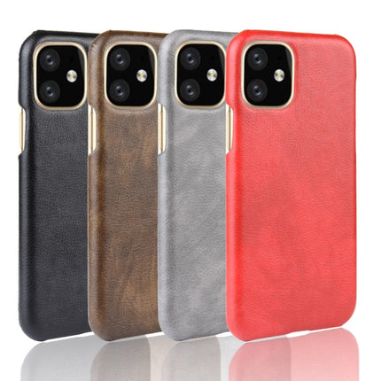Shockproof Litchi Texture PC + PU Case For Apple iPhone 11 Pro(Brown)-garmade.com