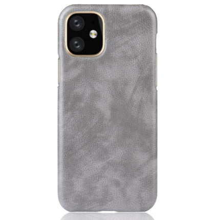 Shockproof Litchi Texture PC + PU Case For Apple iPhone 11 Pro(Gray)-garmade.com
