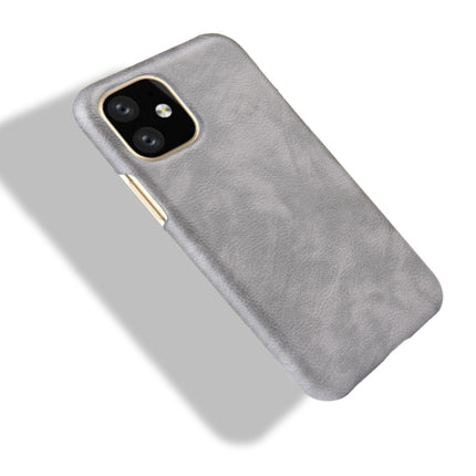 Shockproof Litchi Texture PC + PU Case For Apple iPhone 11 Pro(Gray)-garmade.com