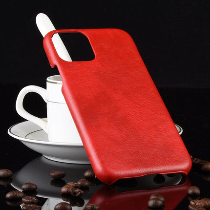 Shockproof Litchi Texture PC + PU Case For Apple iPhone 11(Red)-garmade.com