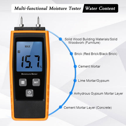 RZ660 Professional Wood Moisture Humidity Meter Digital Tester-garmade.com