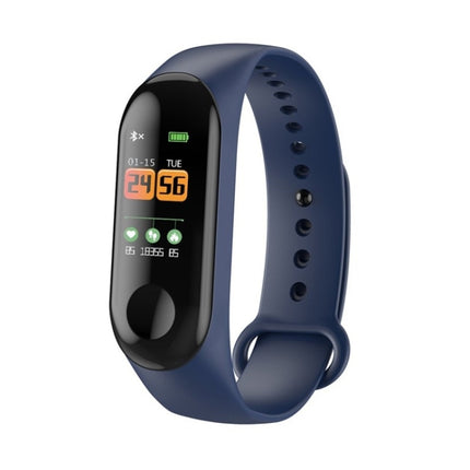 M4 0.96 inch TFT Color Screen Smartwatch IP67 Waterproof,Support Call Reminder /Heart Rate Monitoring/Blood Pressure Monitoring/Sleep Monitoring/Sedentary Reminder(Blue)-garmade.com
