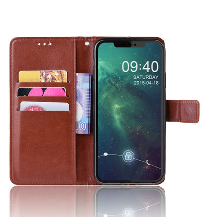 Retro Crazy Horse Texture Horizontal Flip Leather Case for iPhone 11 Pro 5.8 inch, with Holder & Card Slots & Photo Frame(Brown)-garmade.com
