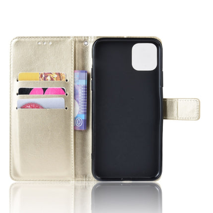 Retro Crazy Horse Texture Horizontal Flip Leather Case for iPhone 11 6.1 inch, with Holder & Card Slots & Photo Frame(Gold)-garmade.com