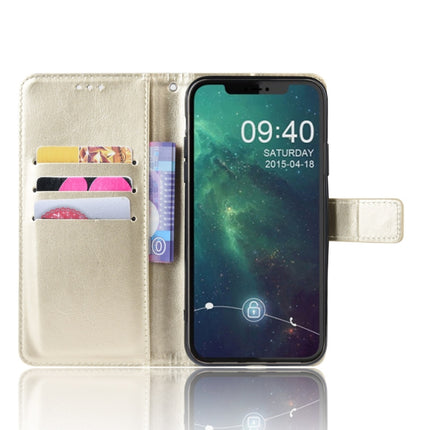 Retro Crazy Horse Texture Horizontal Flip Leather Case for iPhone 11 6.1 inch, with Holder & Card Slots & Photo Frame(Gold)-garmade.com