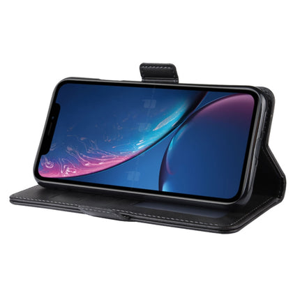 Dual-side Magnetic Buckle Horizontal Flip Leather Case for iPhone XR, with Holder & Card Slots & Photo Frame(Black)-garmade.com