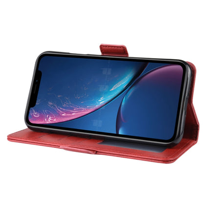 Dual-side Magnetic Buckle Horizontal Flip Leather Case for iPhone XR, with Holder & Card Slots & Photo Frame(Red)-garmade.com