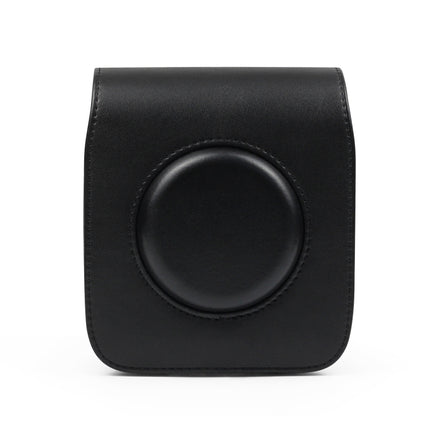 Full Body Camera PU Leather Case Bag with Strap for Fujifilm Instax Square SQ20(Black)-garmade.com