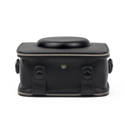 Full Body Camera PU Leather Case Bag with Strap for Fujifilm Instax Square SQ20(Black)-garmade.com